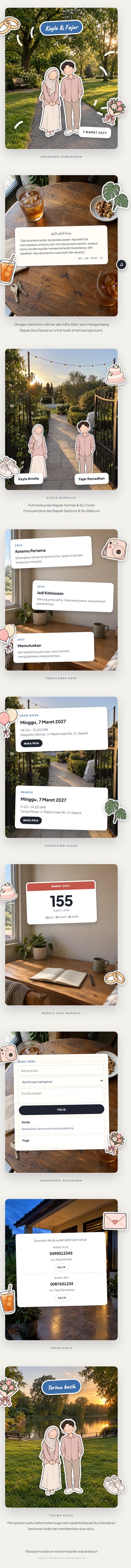 Contoh undangan pernikahan digital eksklusif Stiker — ajakdatang.id