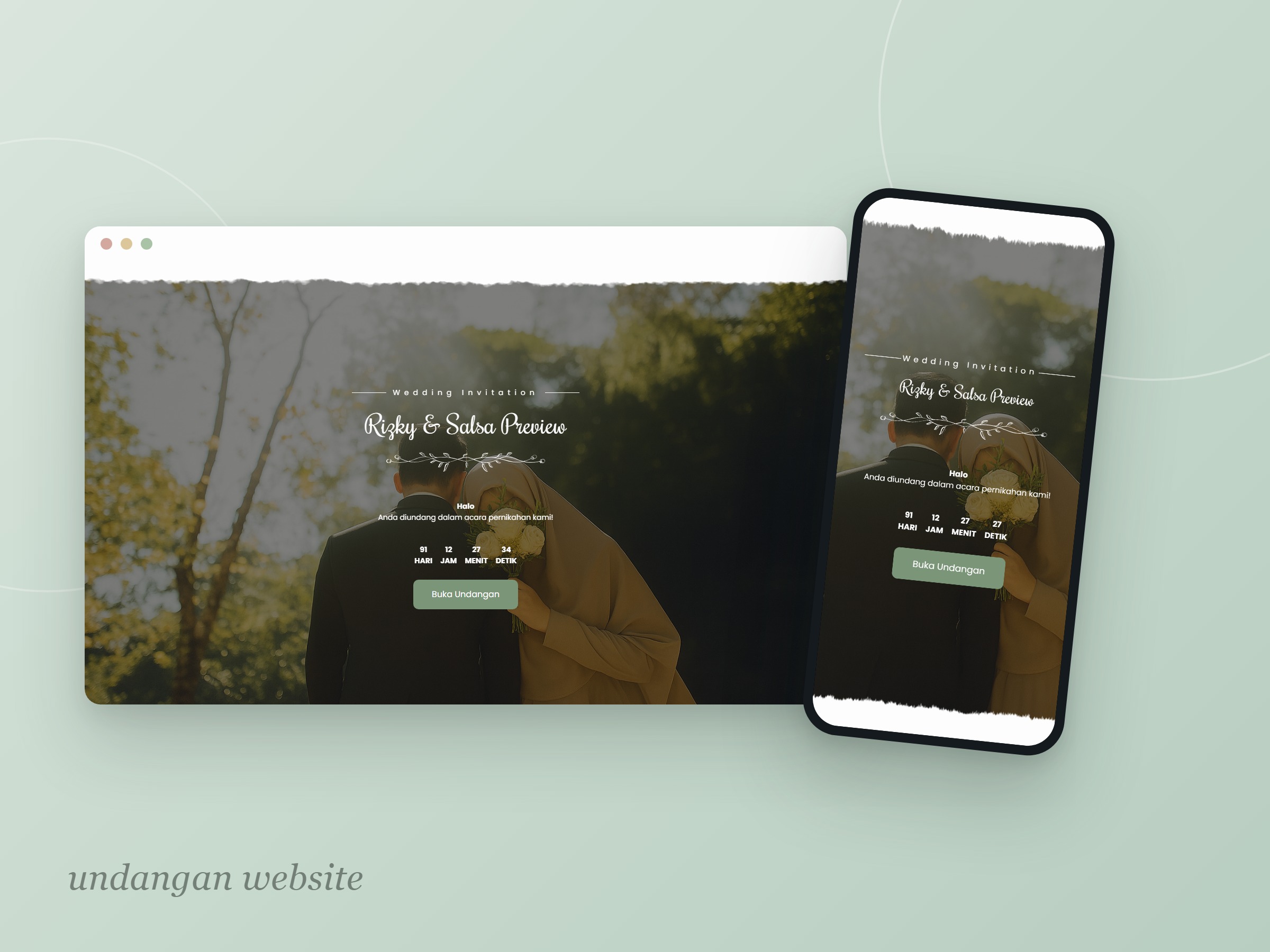 Rustic Greenery Reguler